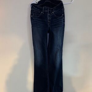 Silver Suki boot cut Jeans Dark Indigo  Button-Fly Jeans